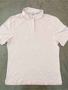 Linksoul Men's Pale Pink Polo Shirt